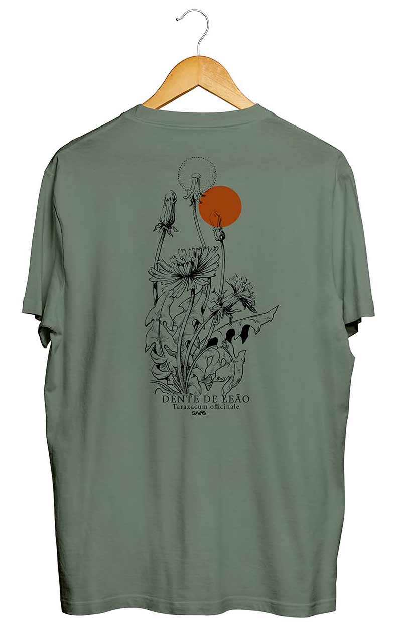 Camiseta Dente de Leão Verde Militar