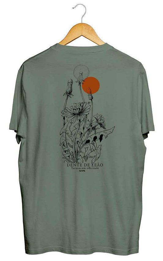 Camiseta Dente de Leão Verde Militar