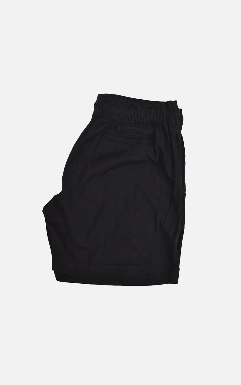 Short Linho Elastano Preto