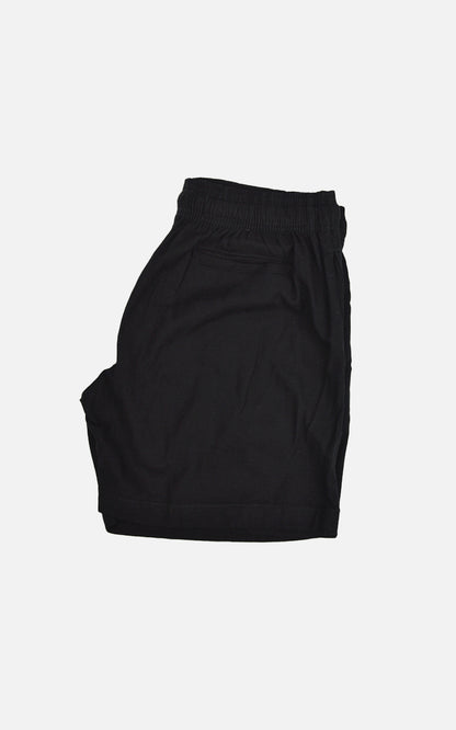 Short Linho Elastano Preto
