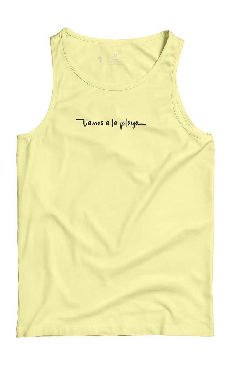 Regata Vamos a La Playa Amarelo Claro