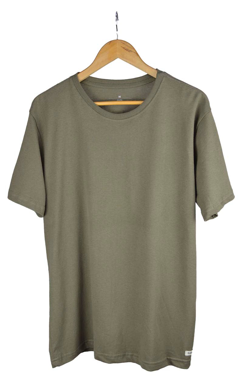 Camiseta premium basica caqui