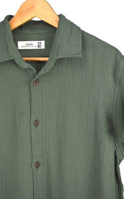 Camisa Gaze Wave Verde Oliva