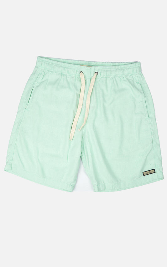 Short Linho Confort Verde Thaiti