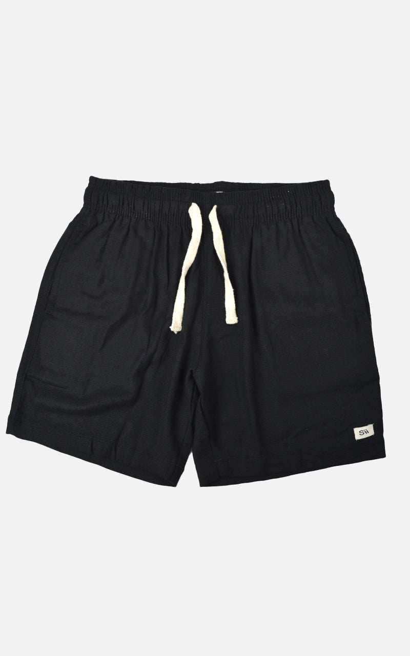 Short Linho Tricot Preto