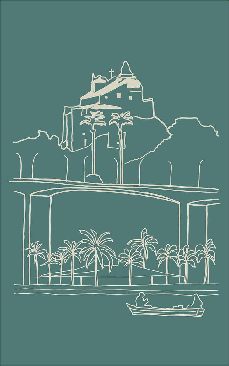 Camiseta Convento da Penha Verde Floresta