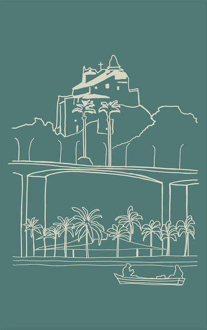 Camiseta Convento da Penha Verde Floresta
