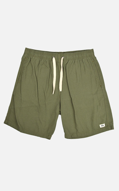 Short Linho Confort Verde Oliva
