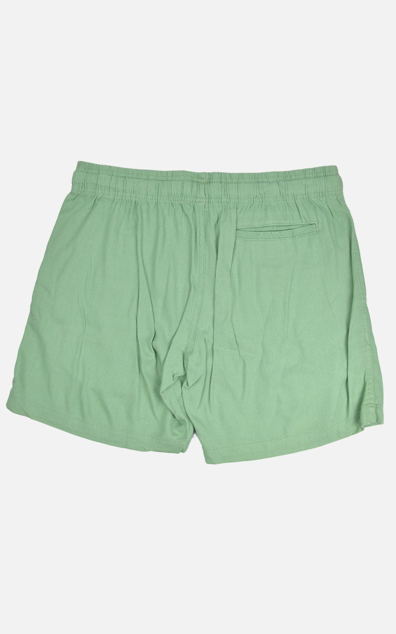 Short Linho Elastano Verde