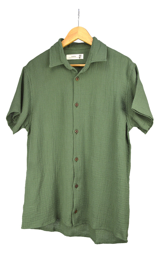 Camisa Gaze Wave Verde Oliva