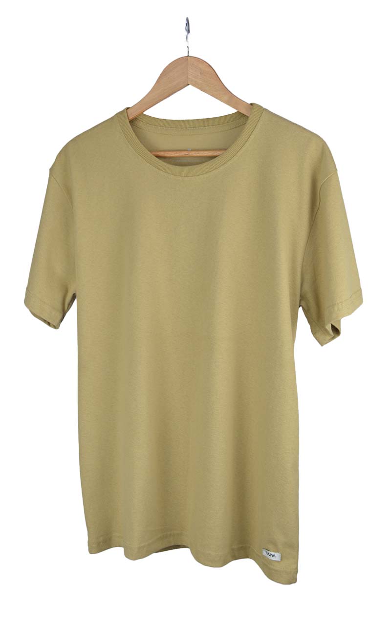 Camiseta premium basica bege