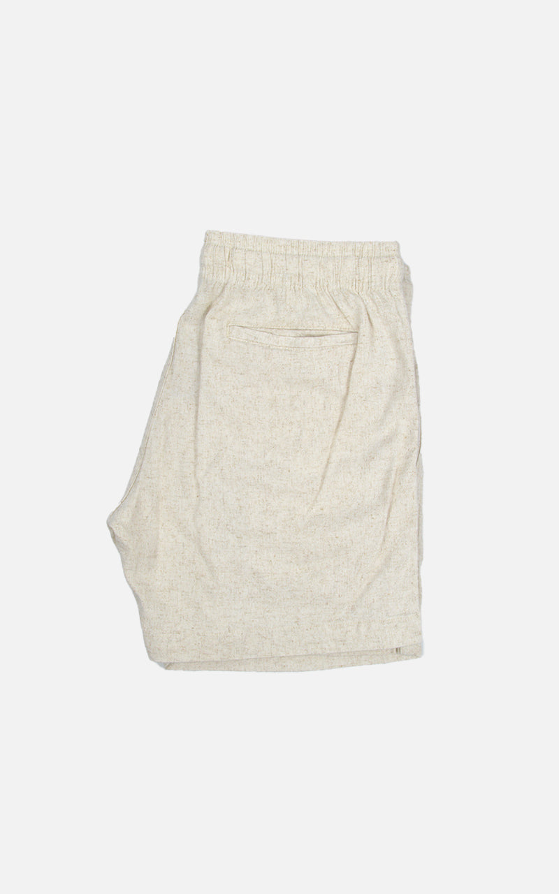 Short Linho Elastano Cru