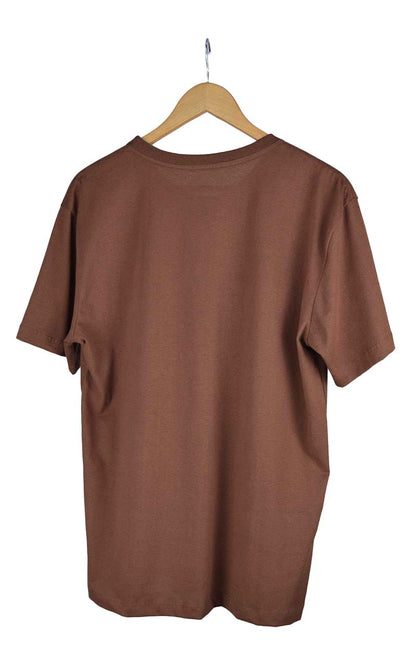 Camiseta premium basica cafe