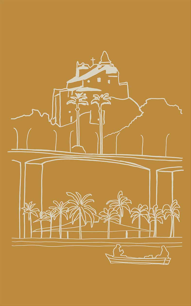Camiseta Convento da Penha Marrom Bronze
