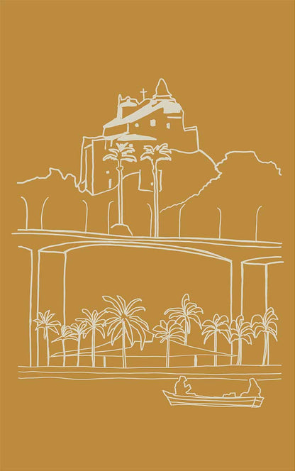 Camiseta Convento da Penha Marrom Bronze