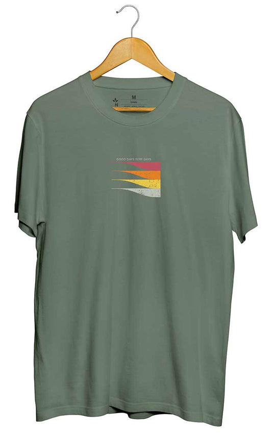 Camiseta Goody Days Surf Days Verde Militar