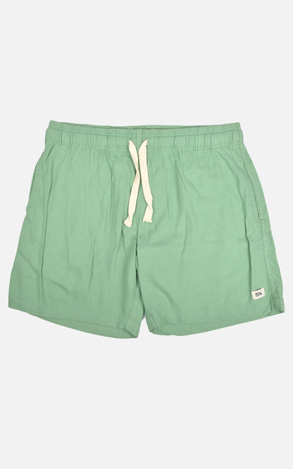 Short Linho Elastano Verde