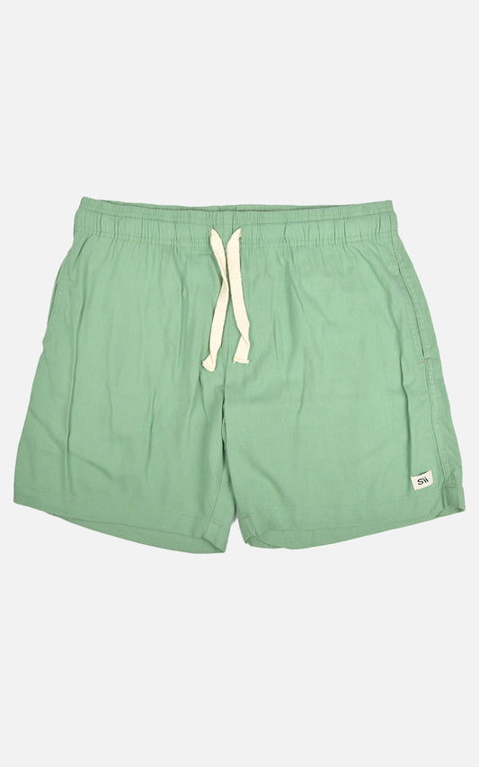 Short Linho Elastano Verde