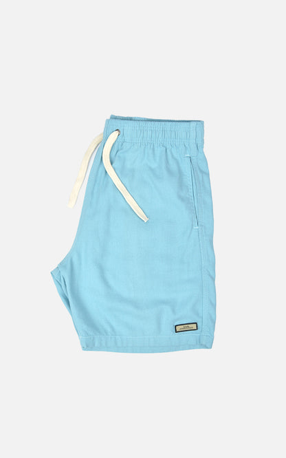 Short Linho Confort Azul Claro