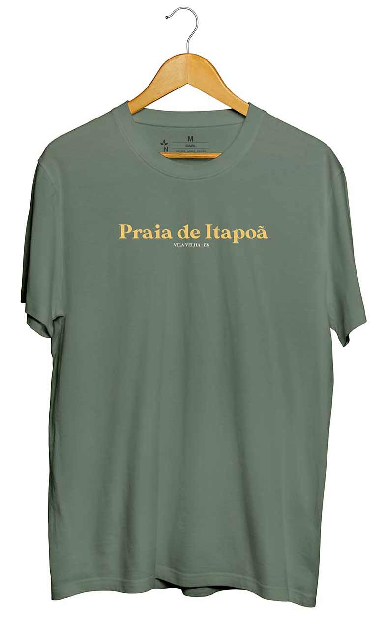 Camiseta Praia de Itapoã Verde Militar