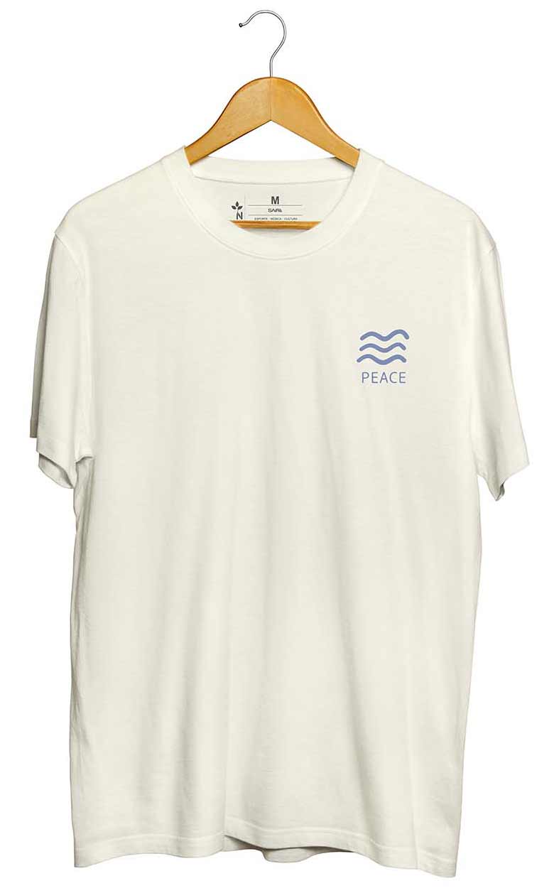 Camiseta Peace Areia