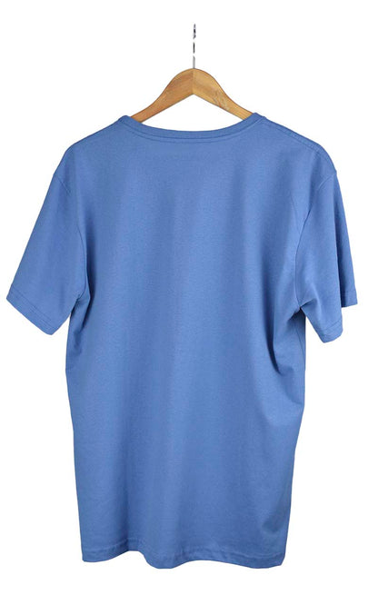 Camiseta premium basica azul medio