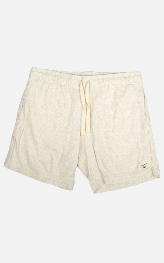 Short Linho Elastano Cru