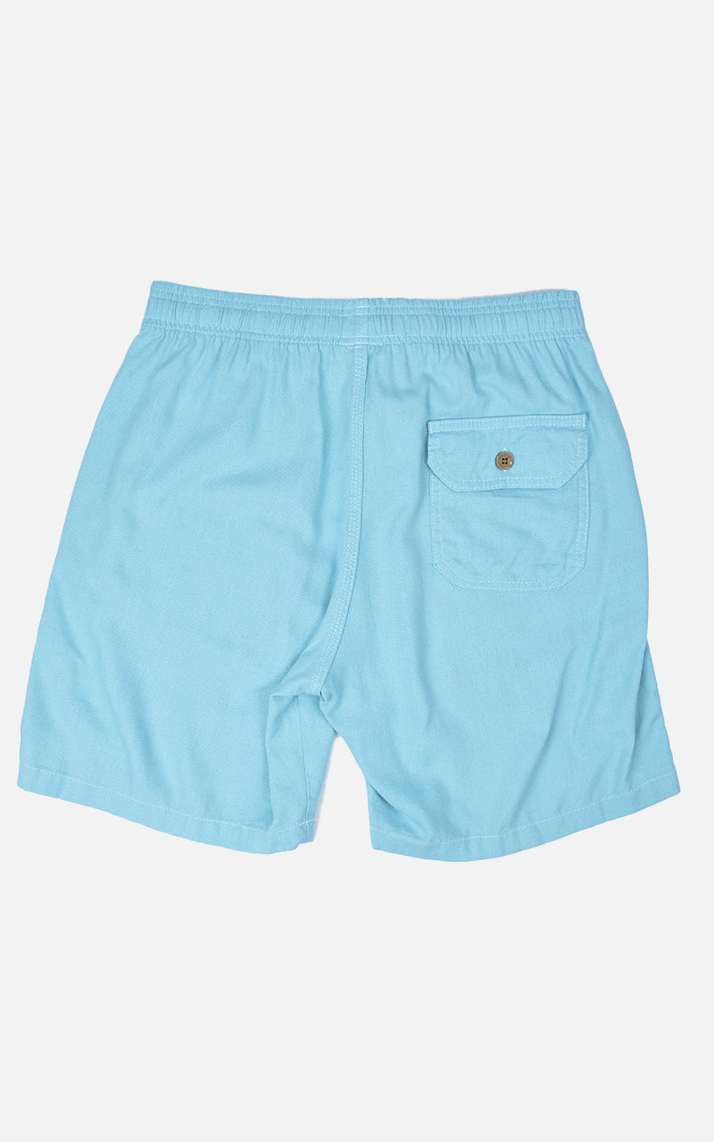 Short Linho Confort Azul Claro