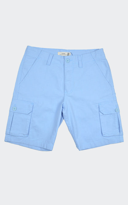 Bermuda Cargo Texture Azul Claro