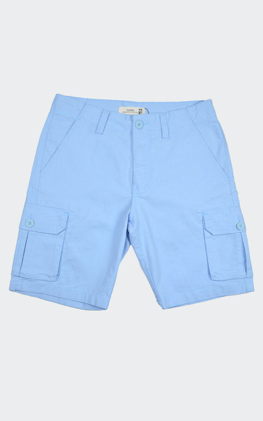 Bermuda Cargo Texture Azul Claro