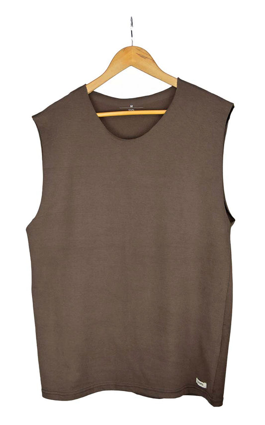 Regata machao malhao  - marrom